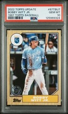 PSA 10 2022 Topps Update 1987 35th Anniversary Rookie - Bobby Witt Jr. - Royals