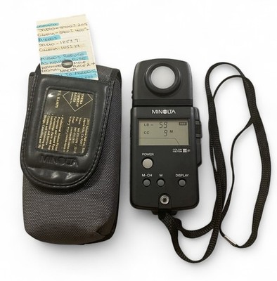 Minolta Color Meter III F IIIF Digital Light Meter w/Case [Near