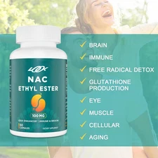 NAC capsules contain glycine and glutathione