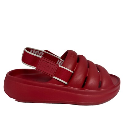 *UGG Big Kids' Sport Yeah Sandal Samba Red 1129050K-SBR g