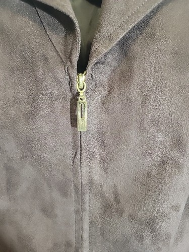 Evan-Picone Größe 14P Jacke mit Reißverschluss braun - Bild 6 von 11