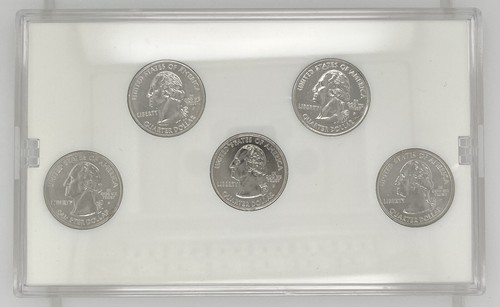 2003 PLATINUM MINT EDITION STATE QUARTER COLLECTION IL, AL, AR, ME, MI with COA - Picture 2 of 6