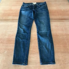 Current/Elliott The Stiletto Townie Skinny Jean Women 24 Blue Low Rise Dark Wash