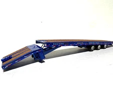 DCP FIRST GEAR 1/64 SCALE, TALBERT TRIPLE AXLE TRAVELING TRAILER, BLUE, 5553-TA