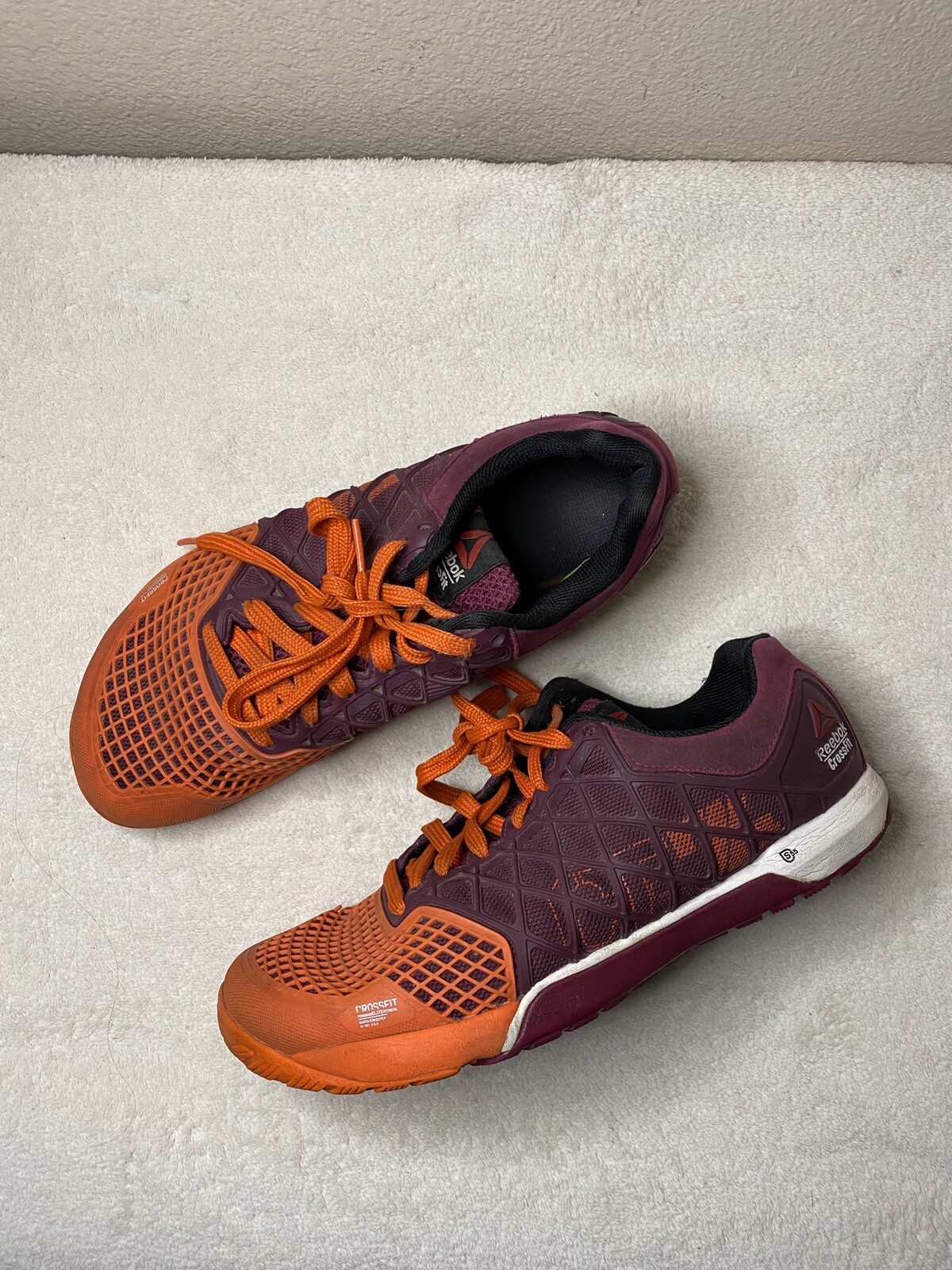 Women’s Reebok Crossfit CF74 Shoes Orange Red 8.5 Wo… Gem