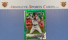 2021 Bowman Chrome Eddy Diaz 1st Green Speckle /99 | BCP-33 | Rockies