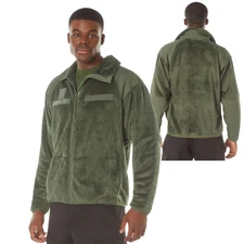 Men's Olive Drab Mid-Weight Fleece Jacket Rothco E.C.W.C.S. Gen III Fleece