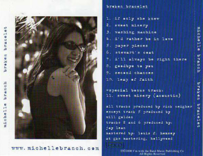 michelle branch broken bracelet レコード LP ミシェル・ブランチ