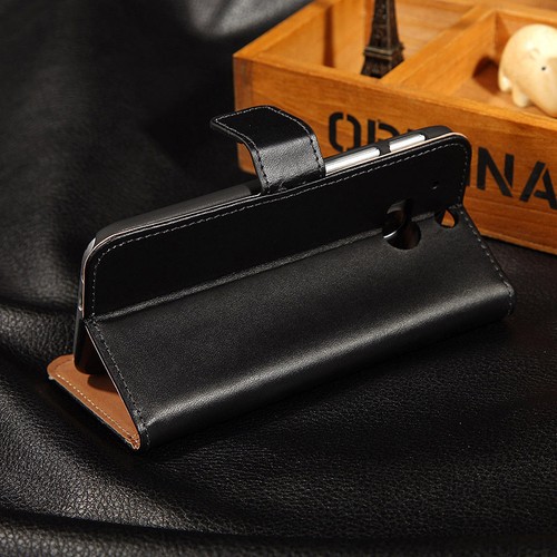 Luxury Leather Card Flip Wallet Case Stand Cover Pouch For HTC ONE M8 - Picture 5 of 6