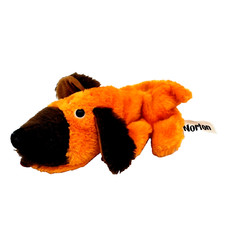 8" 1977 Russ Berrie Norton Dog Orange Brown Plush Nut Shell Vintage