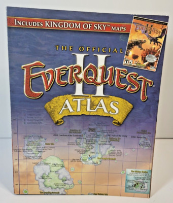 Everquest II Official Atlas Book w/ Kingdom of The Sky Maps 2006 Prima Sony