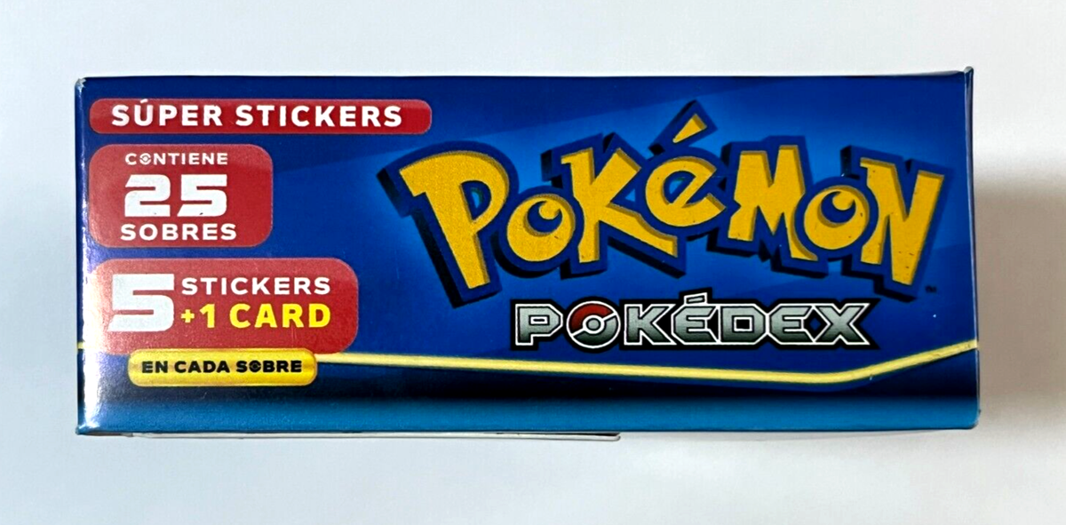 BOX POKEMON POKEDEX EF Vol. 3 Booster Blue PERU 2024 - Stickers