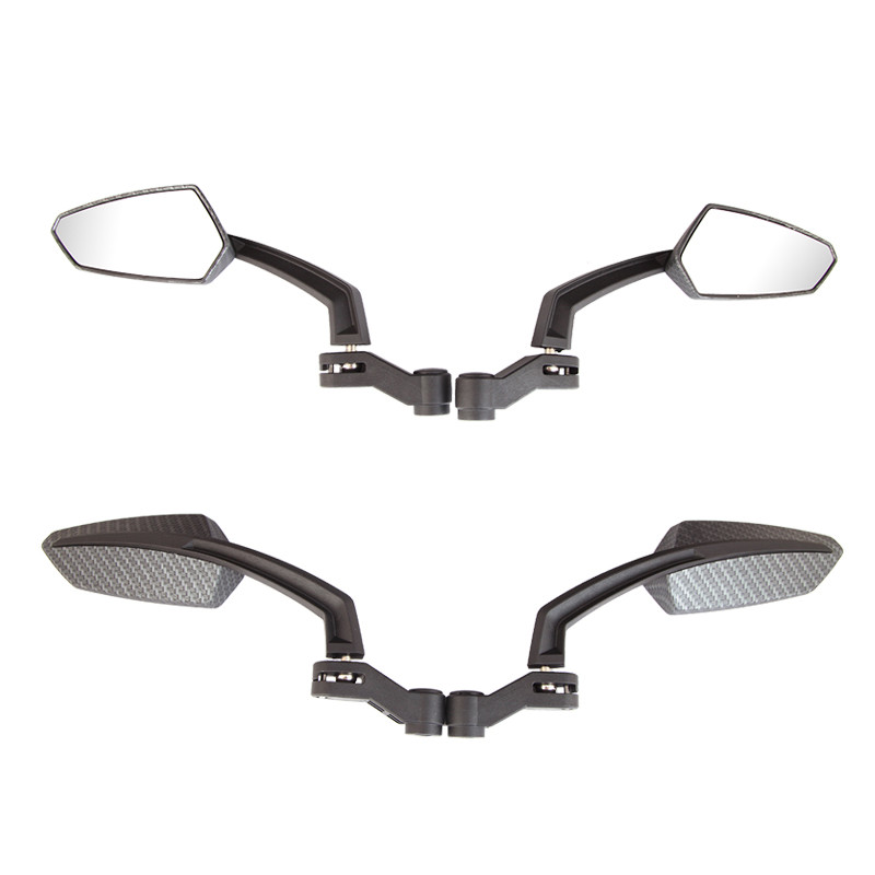 Carbon Angled Motorcycle Side Mirrors 8/10mm For Honda Grom 125 Kawasaki Z125 US eBay