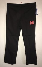 Nebraska Cornhuskers XS Black Embroidered "N" Logo Nursing Scrub 1 Pocket Pant