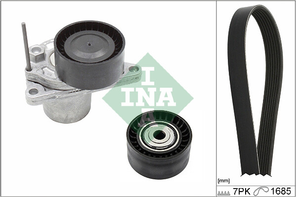 INA 529 0246 10 Rippenriemensatz FüR MERCEDES-BENZ, Nissan, Opel, Renault-image