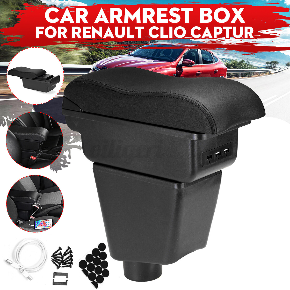 Accoudoir BC Corona Indy Noir Universel - Accessoires Pour