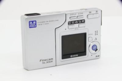 【希少】京セラ Finecam SL300R デジタルカメラ KYOCERA Finecam FINECAM SL300R silver digital camera English
