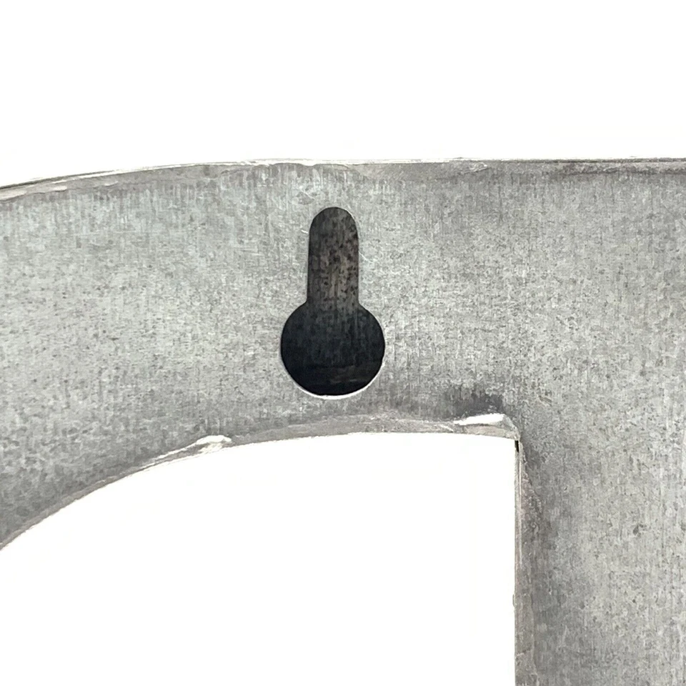 Tin Box Letter D Rustic Primitive Wall Hanging 7" Tall 3 Dimensional - Image 4 of 4