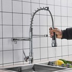 Chrome Kitchen Faucet 360°Swivel Single Handle Sink Pull Down Sprayer Mixer Tap — photo 5