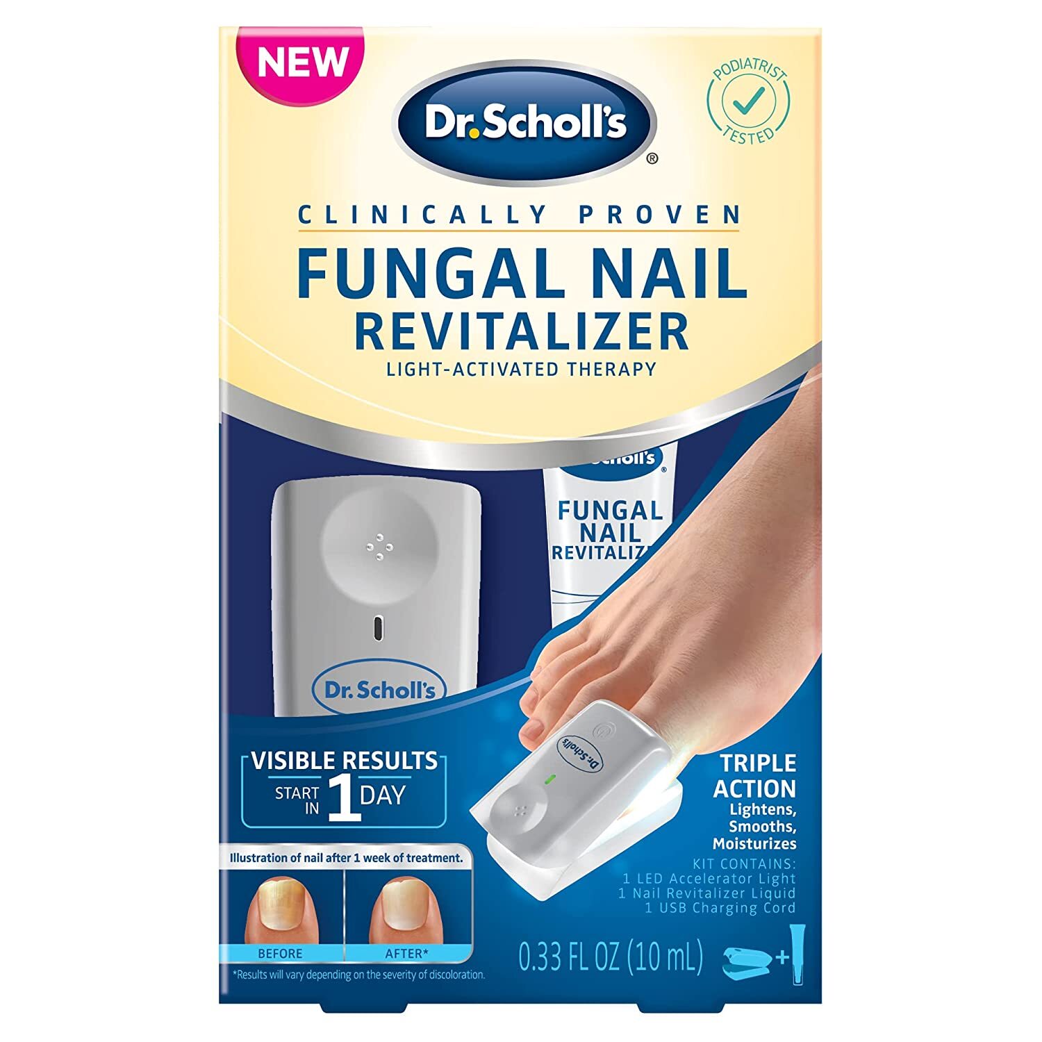 Dr. Scholl's FUNGAL NAIL REVITALIZER LIGHTACTIVATED THERAPY KIT UV
