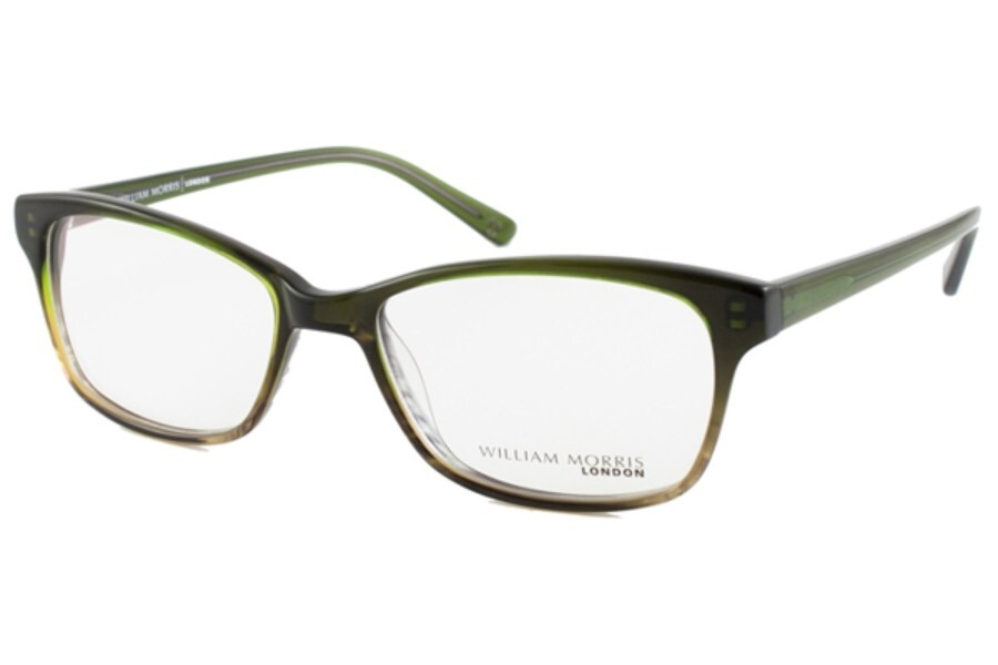 William Morris London 6940 C3 Clear Green Plastic Eyeglasses Frame 52-17-140