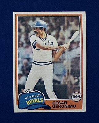 1981 TOPPS TRADED #766 CESAR GERONIMO KC ROYALS NM-MT OR BETTER 4 TIME ALL STAR