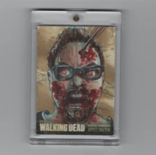 WALKING DEAD SEASON 3 WALKER SKETCH CARD BY ARTIST DAN GORMAN(#5)   1/1!