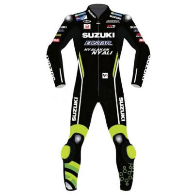 SUZUKI Ecstar Motorrad Lederkombi Motorrad Laufen Lederjacke Bikerhose CE