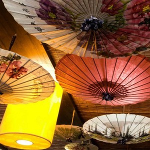 Chinese Oil Paper Umbrella Wedding Dance Ceiling Decor Parasol