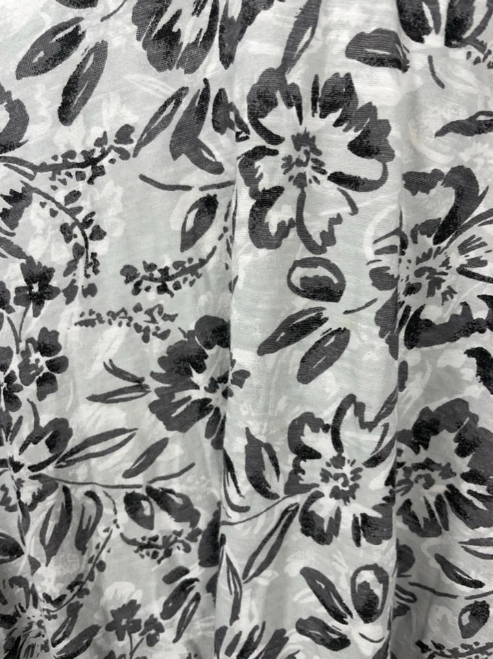 Laura Scott Woman's Top 1X Black Floral Paisley Embroidered Boho Long Sleeve Foto 2 de 4