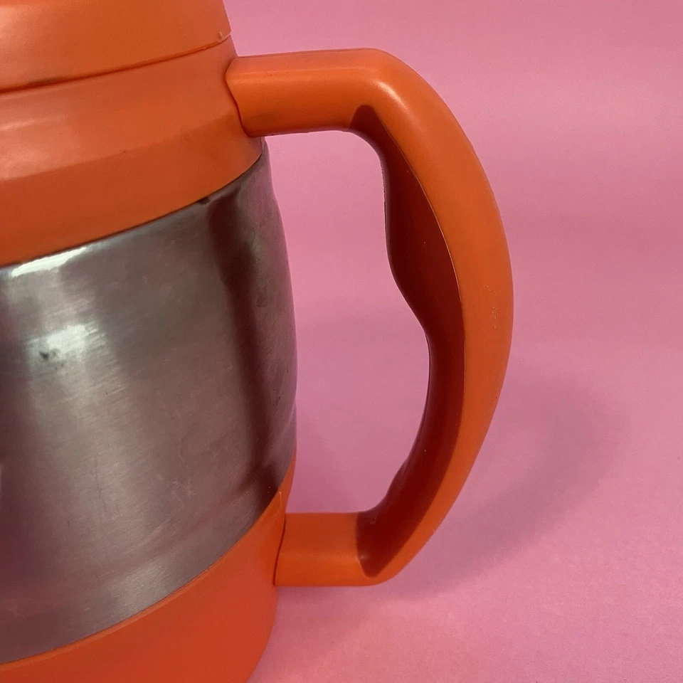 Taza de viaje aislada de acero inoxidable naranja y cromo Bubba Keg 52 OZ Foto 4 de 4