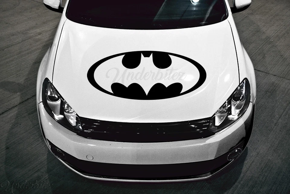 Adesivo clássico Batman capô carro caminhão porta vidro vinil 32" x 16,5" cor única - Imagem 3 de 4
