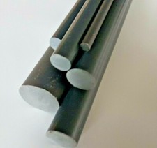 PVC Plastic Bar Grey Round Rod Lathe 6 8 10 12 15 18 20 & 25mm - Various Lengths