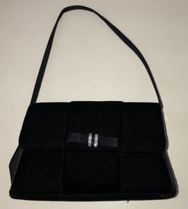Pequeña fiesta/cóctel/formal de Terciopelo Bolso Negro | eBay