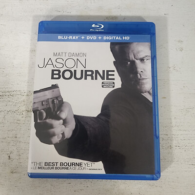  Jason Bourne (Blu-ray/DVD 2-Disc Set, 2016)