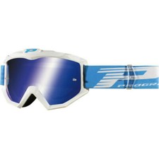 Progrip 3201 Multicouches Atzaki Goggles Motocross Enduro Lunettes Blanc/Bleu