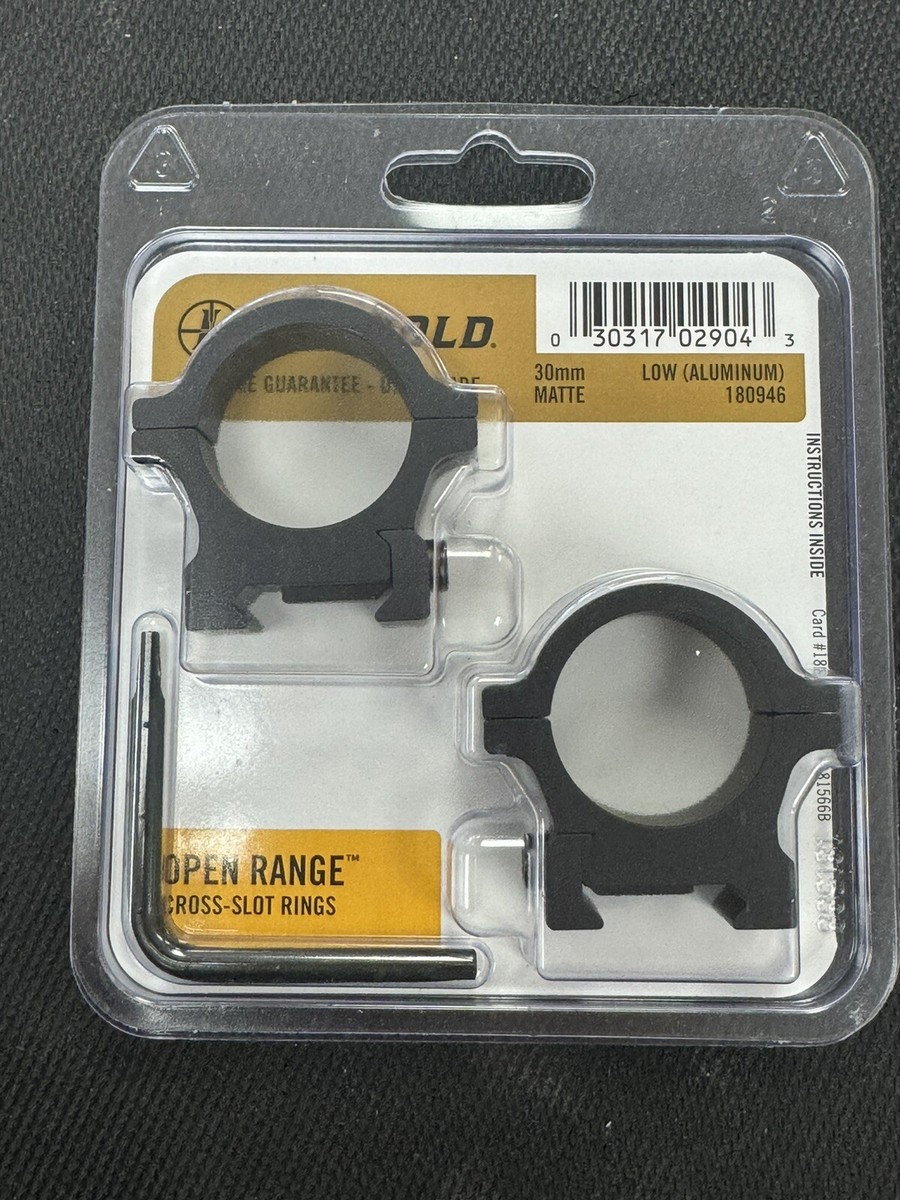 ワーバートン 3MC トップ 樹脂製 Leupold Open Range Cross-Slot Rings, 30mm Low, Matte Black