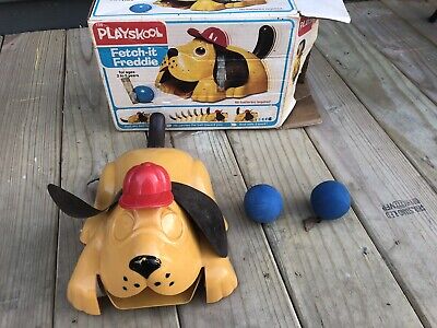 PlaySkool Toy Fetch It Freddie Dog 1979 Rare With Box Vintage | eBay