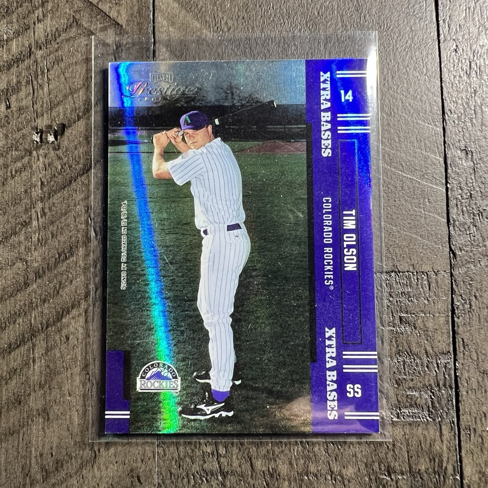 Tim Olson 2005 Playoff Prestige Xtra Bases /100 #97