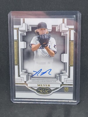 2023 Topps Tier One Max Meyer Rc On-Card Auto Miami Marlins #BOA-MM2