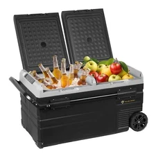 YELLOW JACKET Car Refrigerator 76 Quart Portable Freezer Cooler with Wheels Dual