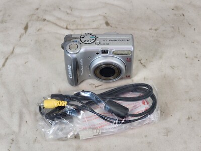 Canon Power Shot A540 Digital Camera Silver 6.0MP - 
