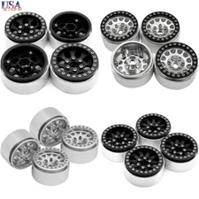4Pcs 1.9 CNC Metal Beadlock Wheel Rims for RC 1/10 AXIAL SCX10 TRX4 D90 90046 US