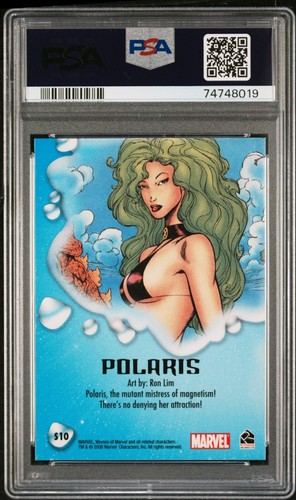 POLARIS PSA 9 2008 Rittenhouse Women of Marvel Swimsuit Edition #S10 - Picture 2 of 2
