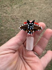 14MM Slide Bowl For Bong Red Butterfly 14mm Bowl Slide Girly