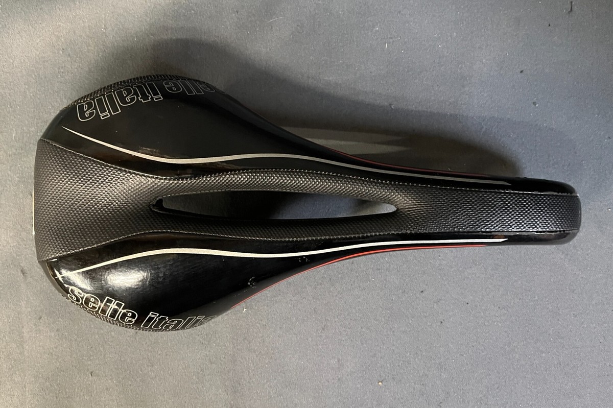 Selle Italia Flite Road Saddle 130mm Ti Rails 7x9 Carbon Fiber