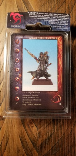 NEW Sealed Rackham Confrontation FRMETR01 Arbalétrier Déserteur FRENCH RARE OOP - Picture 2 of 4