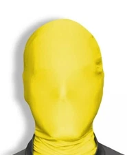 Yellow Morphsuit Mask For Halloween Parties Events One Size Fits All