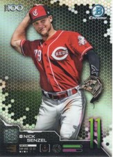 2019 Bowman Chrome Baseball Scouts Top 100 #BTP-11 Nick Senzel Cincinnati Reds