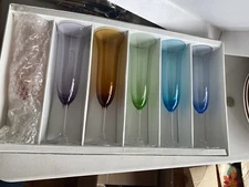 Block handmade Shampagne Glasses 